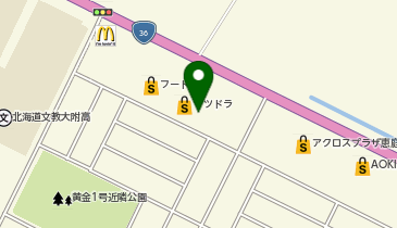 サツドラ恵庭黄金店の地図画像