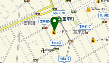 サツドラ宝来店の地図画像