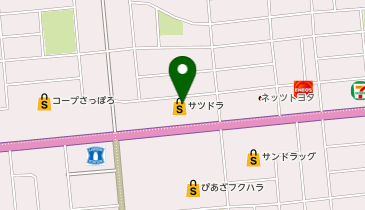 サツドラ幕別札内店の地図画像