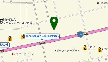 サツドラ釧路星が浦大通店の地図画像