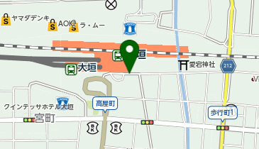 や台ずし 大垣駅前町の地図画像