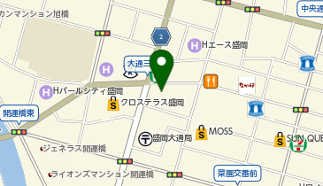 や台ずし 盛岡大通町の地図画像