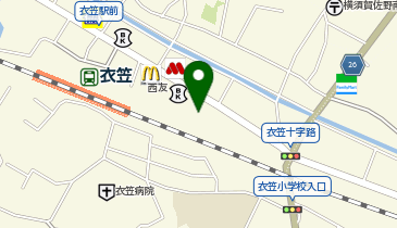 や台ずし 衣笠駅仲通り町の地図画像