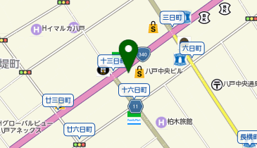 や台ずし 八戸三日町の地図画像