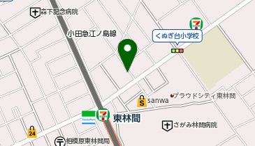 や台ずし 東林間駅前町の地図画像