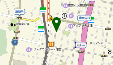 や台ずし 津駅前町の地図画像