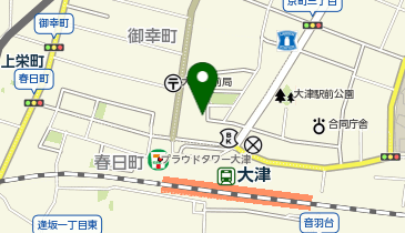 や台ずし 大津駅前町の地図画像