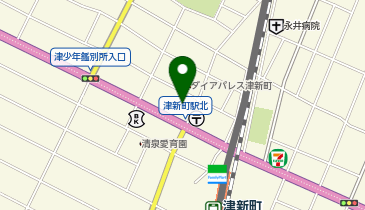 や台ずし 津新町の地図画像