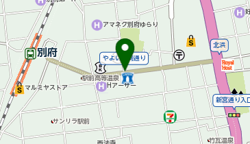 や台ずし 別府駅前町の地図画像