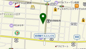 や台ずし 防府駅前町の地図画像