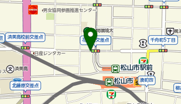 や台ずし 松山市駅前町の地図画像