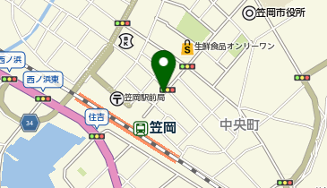 や台ずし 笠岡駅前町の地図画像