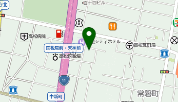 や台ずし 亀井町の地図画像
