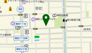 や台ずし 岡山あくら通町の地図画像