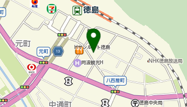 ひとくち餃子の頂 徳島駅前店の地図画像