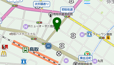 ひとくち餃子の頂 鳥取駅前店の地図画像