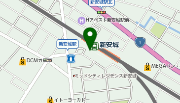 や台ずし 名鉄新安城駅前町の地図画像