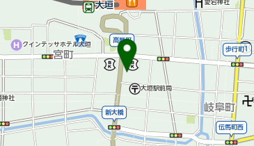 や台ずし 大垣町2号店の地図画像