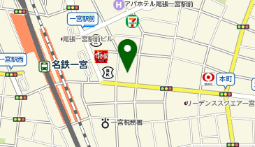 や台ずし 尾張一宮駅東口町の地図画像