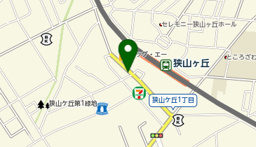 や台ずし 狭山ケ丘駅西口町の地図画像