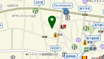 や台ずし 長野駅前町の地図画像