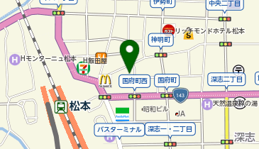ひとくち餃子の頂 松本駅前店の地図画像