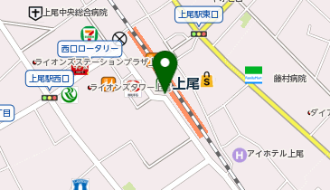 東京個別指導学院上尾教室の地図画像