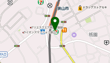 東京個別指導学院狭山市教室の地図画像