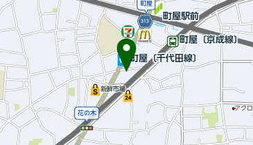 東京個別指導学院町屋教室の地図画像