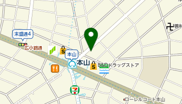 東京個別指導学院本山教室の地図画像