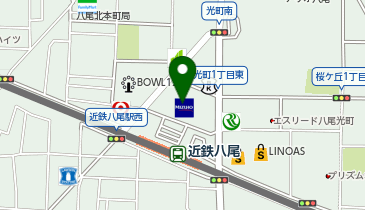 関西個別指導学院近鉄八尾教室の地図画像