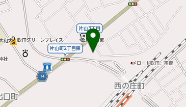 関西個別指導学院吹田教室の地図画像