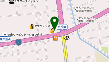 ポプラ MG福山明神町店の地図画像