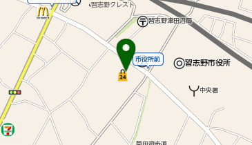 ポプラ 習志野第一病院店の地図画像