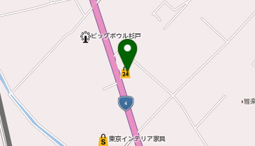 ポプラ アスカスクウェア杉戸店の地図画像