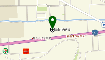 生活彩家 岡山中央病院店の地図画像