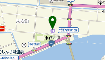 ポプラ 松江ニューアーバンホテル店の地図画像