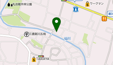 ビッグ・エー三鷹新川店の地図画像