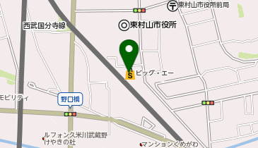 ビッグ・エー東村山本町店の地図画像