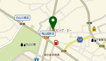 ビッグ・エー東久留米下里店の地図画像