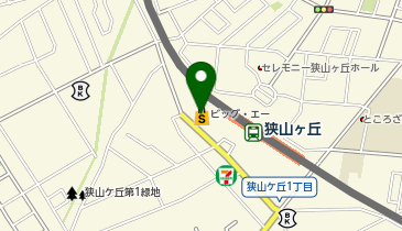 ビッグ・エー所沢狭山ケ丘店の地図画像