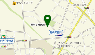 ビッグ・エー世田谷船橋店の地図画像