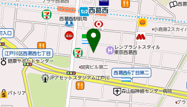 ビッグ・エー江戸川西葛西店の地図画像