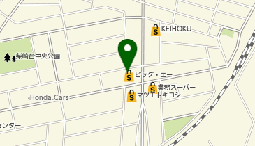 ビッグ・エー我孫子柴崎台店の地図画像