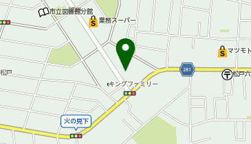 ビッグ・エー松戸六高台四丁目店の地図画像