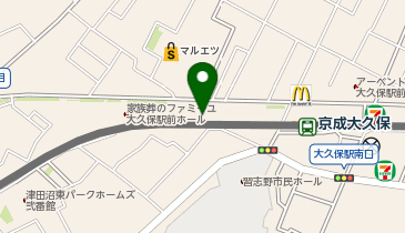 ビッグ・エー本大久保一丁目店の地図画像