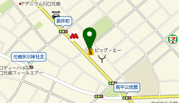 ビッグ・エー川口新井町店の地図画像