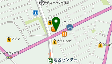 ビッグ・エー佐倉ユーカリが丘店の地図画像