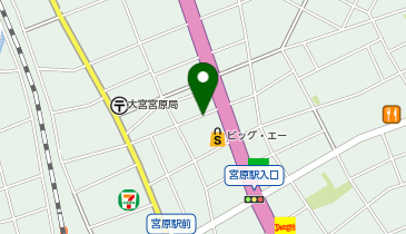 ビッグ・エー宮原店の地図画像