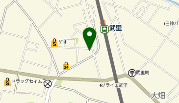 ビッグ・エー武里駅西口店の地図画像